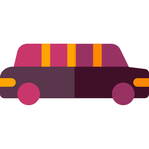 limousine Basic Rounded Flat icoon
