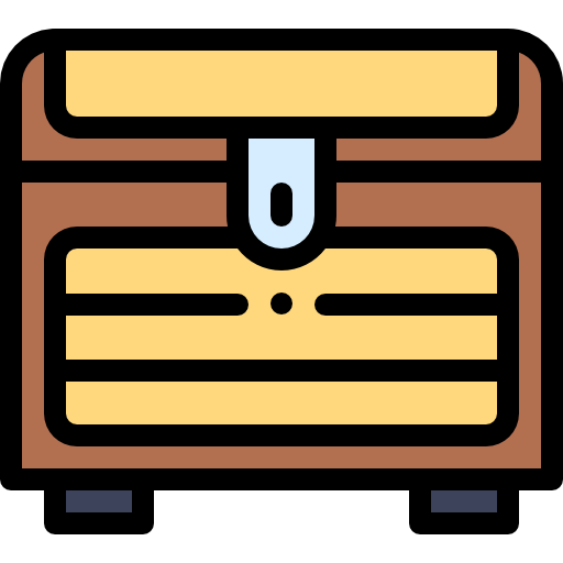 Chest Detailed Rounded Lineal color icon