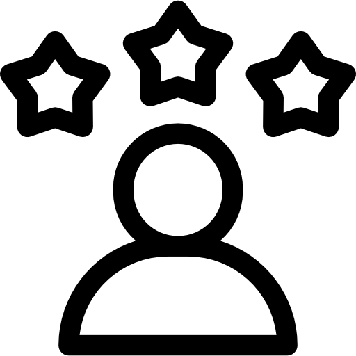 réputation Basic Rounded Lineal Icône