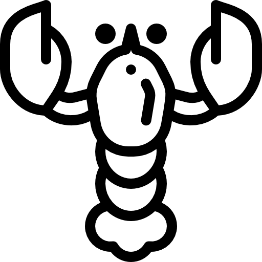 랍스터 Detailed Rounded Lineal icon