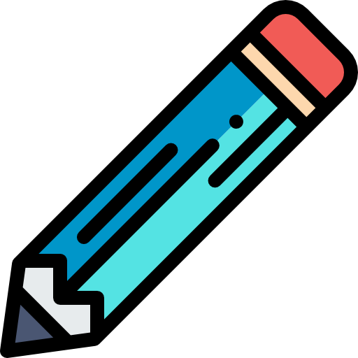 lápiz Detailed Rounded Lineal color icono