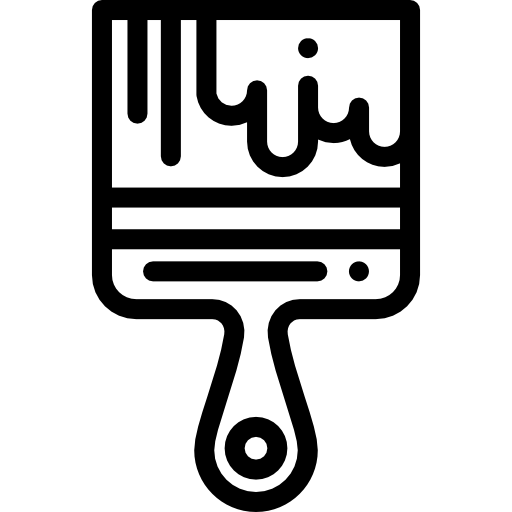 ペイントブラシ Detailed Rounded Lineal icon