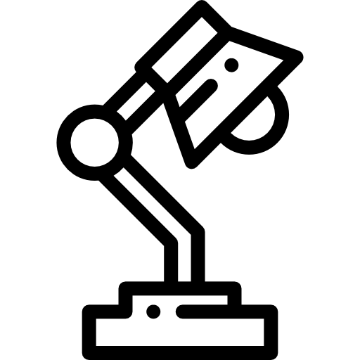 デスクランプ Detailed Rounded Lineal icon