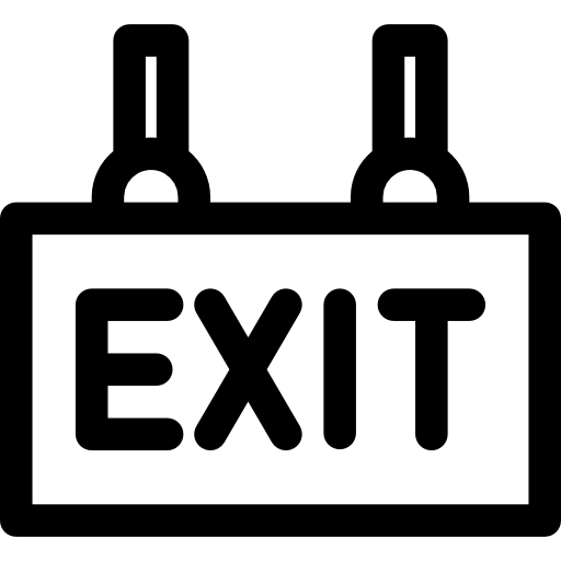 出口 Basic Rounded Lineal icon