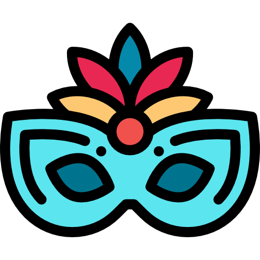 Eye mask Detailed Rounded Lineal color icon