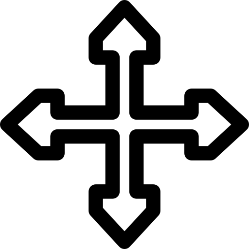 kierunek Basic Rounded Lineal ikona