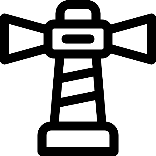 faro Basic Rounded Lineal icono