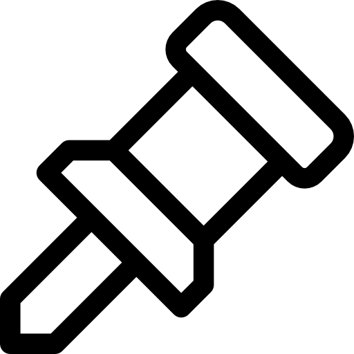 alfiler Basic Rounded Lineal icono