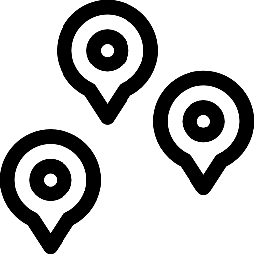 lokalizacja Basic Rounded Lineal ikona