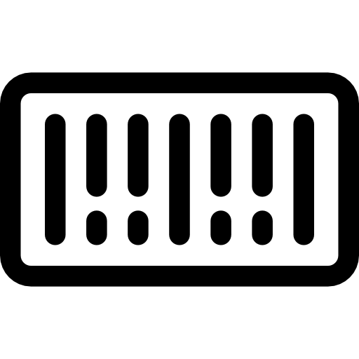 Штрих-код Basic Rounded Lineal иконка