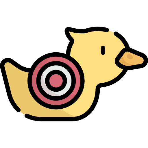 Shoot duck Kawaii Lineal color icon