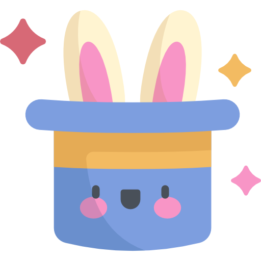 sombrero mágico Kawaii Flat icono