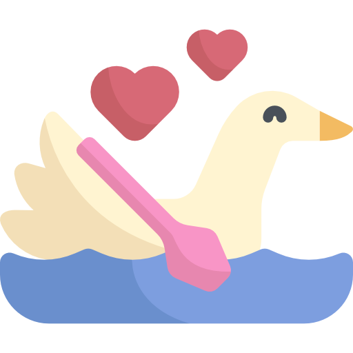 Swan Kawaii Flat icon
