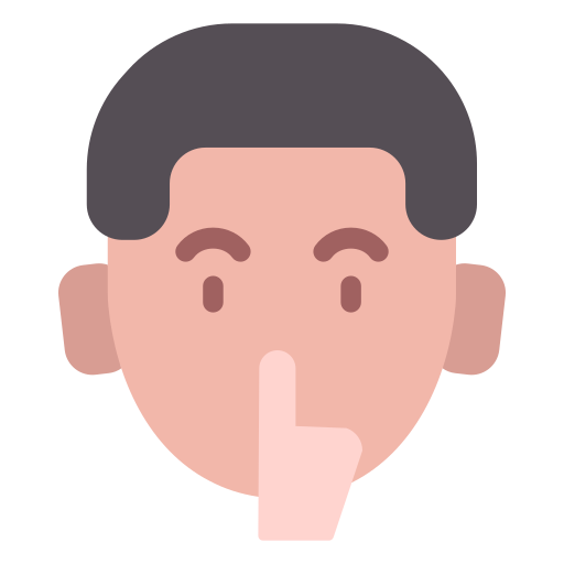 Shh Generic Flat icon