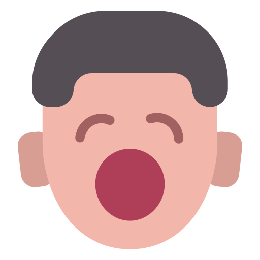 Yawning Generic Flat icon