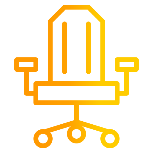 silla de oficina Generic Gradient icono