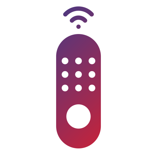 afstandsbediening Generic Flat Gradient icoon