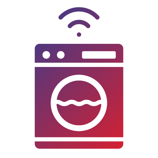 lavadora inteligente Generic Flat Gradient icono