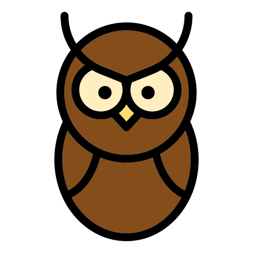 Owl Generic Outline Color icon