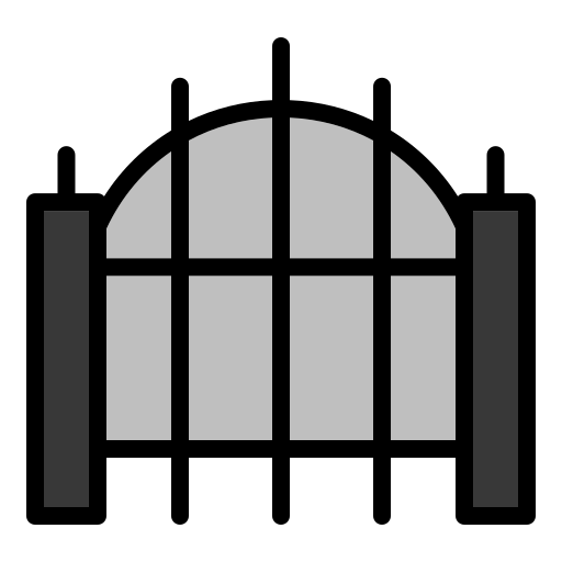 Gate Generic Outline Color icon