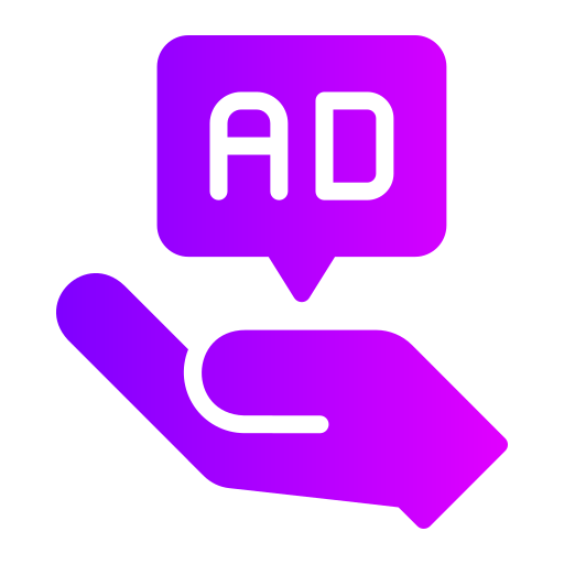 Advertising Generic Flat Gradient icon