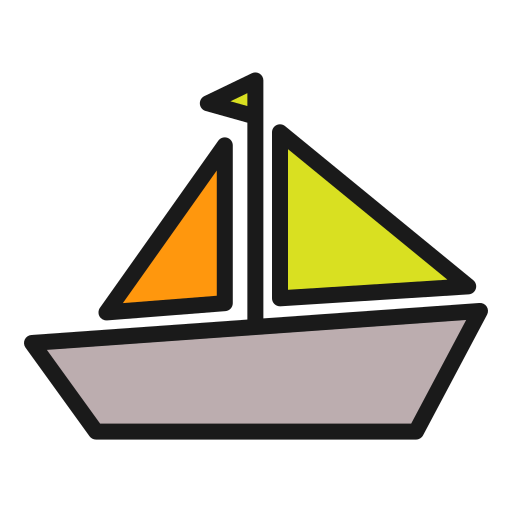 barco de vela Generic Outline Color icono