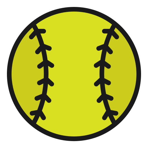 softbal Generic Outline Color icoon