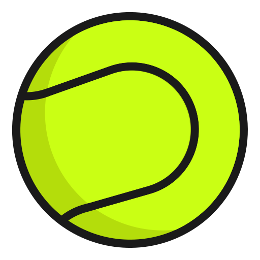 palla da tennis Generic Outline Color icona
