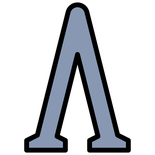 lambda Generic Outline Color icon