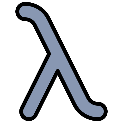 lambda Generic Outline Color icona