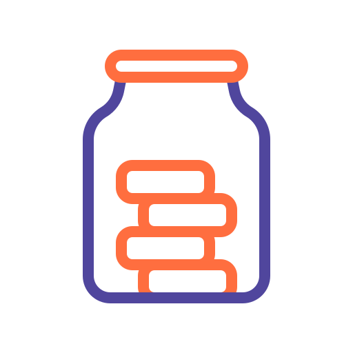 Money jar Generic Outline Color icon