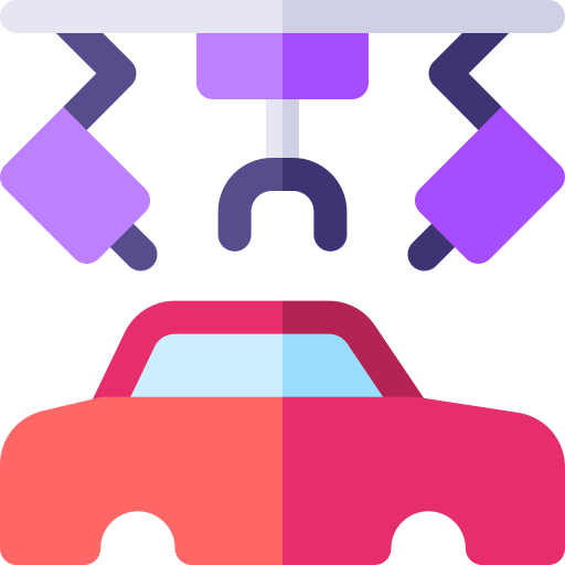 fabbricazione di automobili Basic Rounded Flat icona