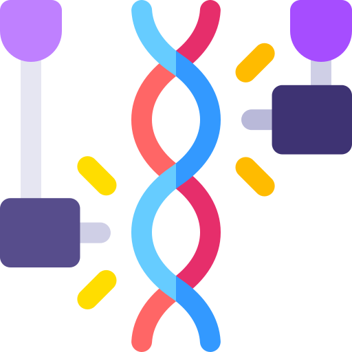 modificación genética Basic Rounded Flat icono