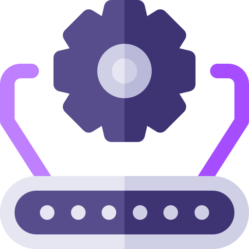 automatización Basic Rounded Flat icono