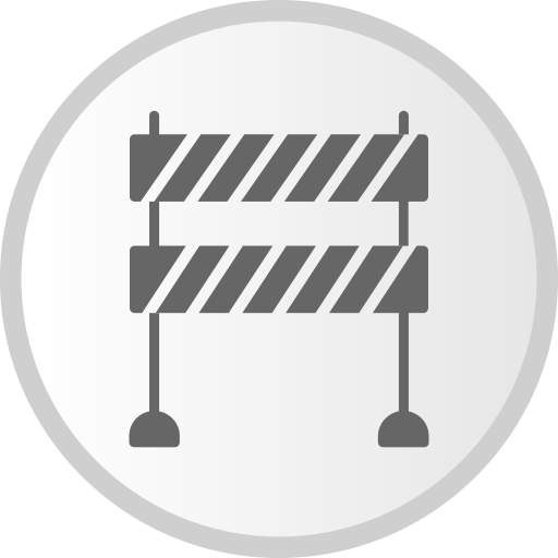 Road Block Generic Grey icon