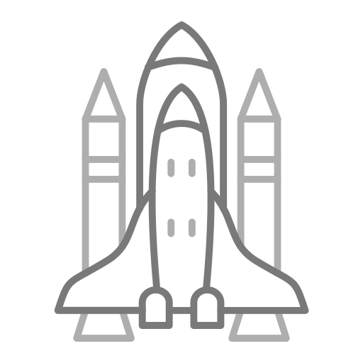 ruimteschip Generic Grey icoon