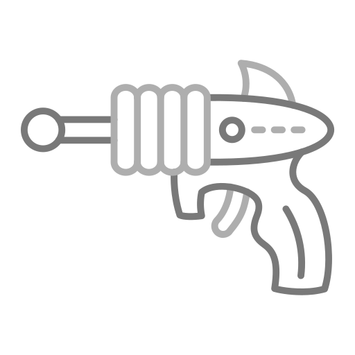pistola spaziale Generic Grey icona