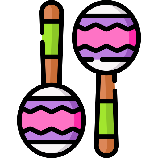 maracas Special Lineal color icono