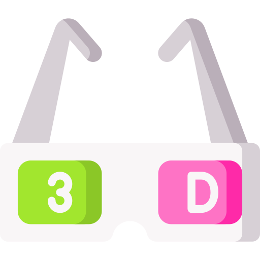 3dメガネ Special Flat icon