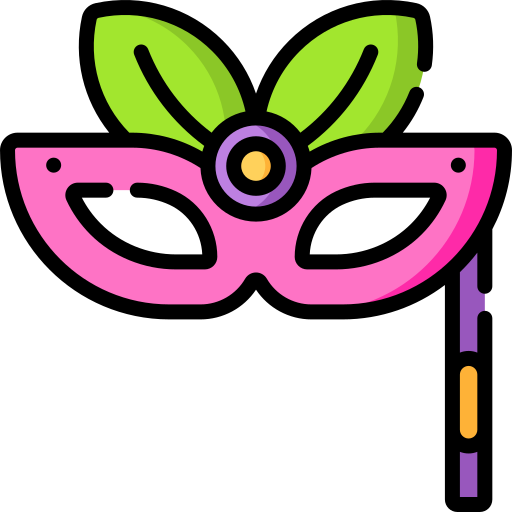 máscara de carnaval Special Lineal color icono