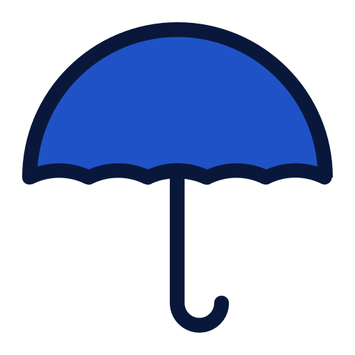 guarda-chuva Generic Blue Ícone
