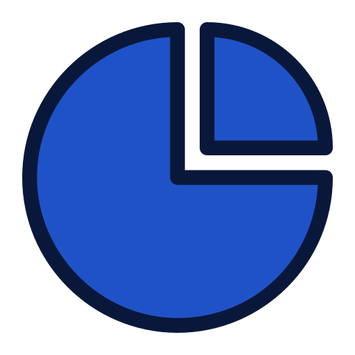 grafiek taart Generic Blue icoon