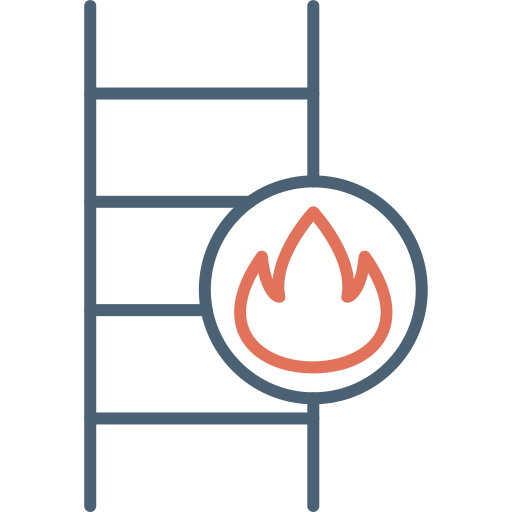 escalera de fuego Generic Outline Color icono