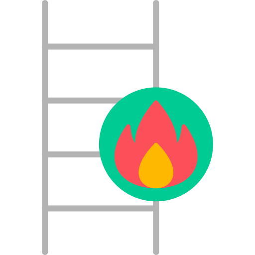 scala antincendio Generic Flat icona