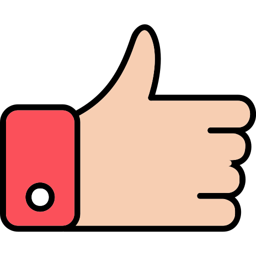 Thumb up Generic Outline Color icon