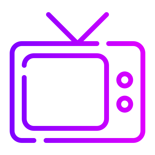 televisie Generic Gradient icoon