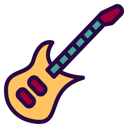 chitarra Generic Outline Color icona
