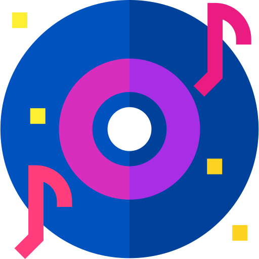 Disc Basic Straight Flat icon