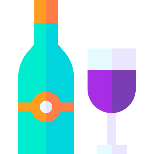 Wine Basic Straight Flat icon