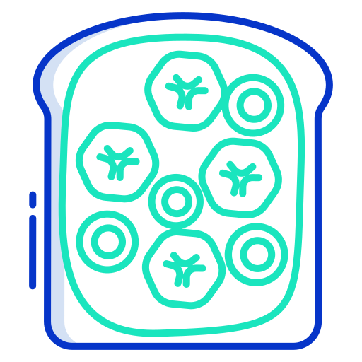 Toast Generic color outline icon